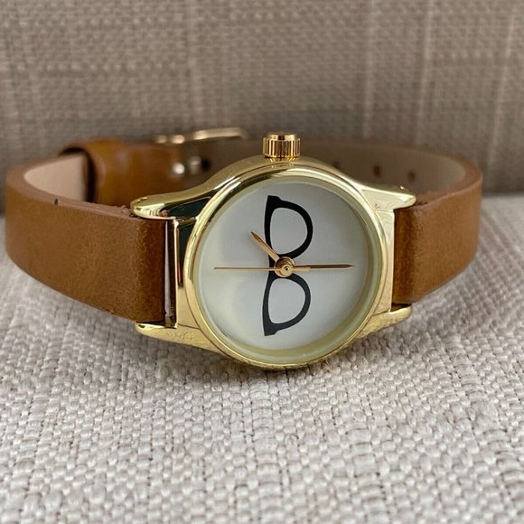 FMD Women Wristwatch Brown Faux Leather band Quartz Analog Watch w/ Box - Picture 5 of 12